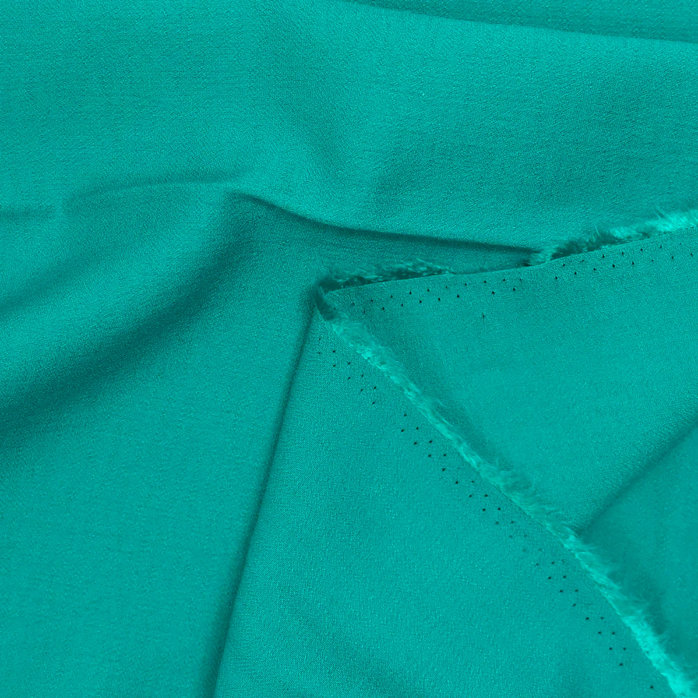 Crêpe viscose Lily turquoise - Image 3